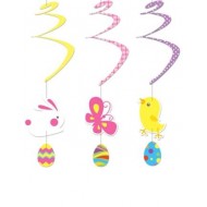 Easter Hanging Bunny Chick Swirls